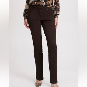 Laura Straight leg pull-on jeans Espresso Brown